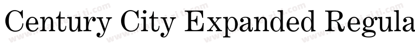 Century City Expanded Regular字体转换